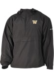 Main image for Mens Washington Huskies Black Columbia Heat Seal Prodigy Qtr Zip Pullover