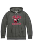 Main image for Mens Indiana Hoosiers Black Rally Triblend Football Helmet Number One Long Sleeve Fashion Hood