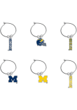 Main image for Navy Blue Michigan Wolverines 6 Pack Wine Charms Wine Accessory