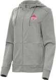 Main image for Womens Ohio State Buckeyes Grey Antigua 2024 Football National Champions Seeker Long Sleeve Full Z..