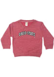 Main image for Toddler Ohio State Buckeyes Red Little King Knobby Long Sleeve Crew Sweatshirt