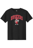 Main image for Youth Nebraska Cornhuskers Black Summit Sportswear Arched Wordmark Short Sleeve T-Shirt