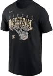 Main image for Purdue Boilermakers Black Nike Arch Name Basketball Short Sleeve T Shirt