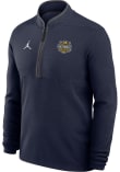 Main image for Mens Michigan Wolverines Navy Blue Nike 2026 Men's Basketball National Champions Qtr Zip Pullover