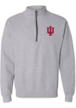 Main image for Mens Grey Indiana Hoosiers Primary Logo Qtr Zip Pullover