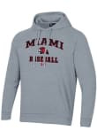 Main image for Mens Miami RedHawks Grey Under Armour Baseball Rival Hooded Sweatshirt