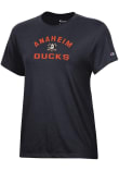 Main image for Champion Anaheim Ducks Womens Black Arch Team Mascot Core Short Sleeve T-Shirt
