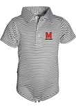 Main image for Baby Charcoal Maryland Terrapins Carson Striped Short Sleeve One Piece Polo