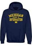 Main image for Mens Navy Blue Michigan Wolverines School of Information Hooded Sweatshirt
