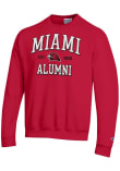 Main image for Mens Miami RedHawks Red Champion Est Alumni Powerblend Crew Sweatshirt