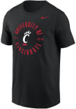 Main image for Cincinnati Bearcats Black Nike Football Football Short Sleeve T Shirt