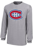Main image for Champion Montreal Canadiens Youth Grey Core Long Sleeve T-Shirt