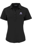 Main image for Womens Northwestern Wildcats Black Cutter and Buck Vault Forge Eco Polo Short Sleeve Polo Shirt