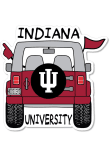 Main image for Crimson Indiana Hoosiers 3.5" Jeep Rugged Stickers