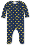 Main image for Baby Blue Michigan Wolverines Magnetic Loungewear One Piece Pajamas