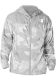 Main image for Mens Indiana Hoosiers Grey Columbia Heat Seal Camo Flash Challenger Light Weight Jacket