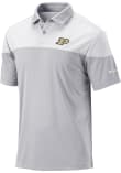 Main image for Mens Purdue Boilermakers Grey Columbia Heat Seal Omni Wick Best Ball Short Sleeve Polo Shirt