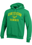 Main image for Mens Oregon Ducks Green Champion Tennis Icon Powerblend Hooded Sweatshirt