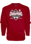 Main image for Mens Indiana Hoosiers Crimson Blue 84 2025 Big Ten Football Champions Crew Sweatshirt