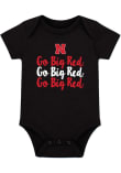 Main image for Baby Black Nebraska Cornhuskers Team Wordmark Short Sleeve One Piece