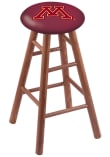 Main image for Brown Minnesota Golden Gophers Round Cushion Oak Pub Stool