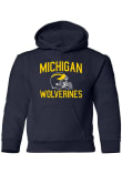 Main image for Youth Navy Blue Michigan Wolverines Team Helmet Long Sleeve Hooded Sweatshirt