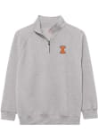 Main image for Mens Grey Illinois Fighting Illini Essentials Embroidery Qtr Zip Pullover