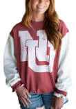 Main image for Womens Nebraska Cornhuskers Red Gameday Social Legacy Logo Crew Sweatshirt