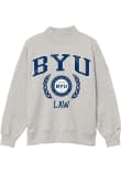 Main image for Womens BYU Cougars Grey League Diana Law Mock Neck Crew Sweatshirt