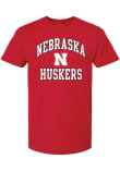 Main image for Nebraska Cornhuskers Red Summit Sportswear Football Number One Graphic Short Sleeve T Shirt