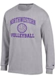 Main image for Mens Northwestern Wildcats Grey Champion Volleyball Icon Jersey Tee