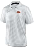 Main image for Mens Oklahoma State Cowboys White Nike Tour Stripe Short Sleeve Polo Shirt