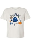 Main image for BYU Cougars Ivory Summit Sportswear Fall Scattered Icon Short Sleeve T-Shirt