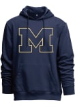 Main image for Mens Navy Blue Michigan Wolverines Primary Logo Hooded Sweatshirt