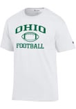 Main image for Ohio Bobcats White Champion Football Icon Jersey Short Sleeve T Shirt