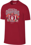 Main image for Indiana Hoosiers 2026 Rose Bowl Champions Score Short Sleeve T Shirt - Crimson