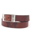 Main image for Leather Brandish Michigan Wolverines Mens Belt - Brown