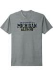 Main image for Michigan Wolverines Alumni Outline Block Short Sleeve T Shirt - Grey
