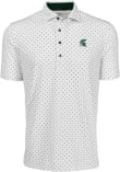 Main image for Mens Michigan State Spartans White Greyson Icon Short Sleeve Fashion Polo