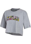 Main image for Maryland Terrapins Grey Champion Flag Print Short Sleeve T-Shirt