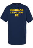 Main image for Youth Navy Blue Michigan Wolverines School of Engineering Short Sleeve T-Shirt