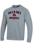 Main image for Mens Miami RedHawks Grey Under Armour Baseball Rival Crew Sweatshirt