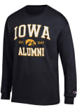 Main image for Mens Iowa Hawkeyes Black Champion Est Alumni Jersey Tee