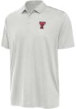 Main image for Mens Texas Tech Red Raiders White Antigua Ellipse Short Sleeve Polo Shirt