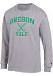 Main image for Mens Oregon Ducks Grey Champion Golf Icon Jersey Tee