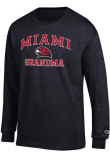Main image for Mens Miami RedHawks Black Champion Grandma Jersey Tee
