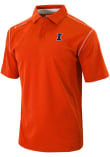Main image for Mens Illinois Fighting Illini Orange Columbia Heat Seal Omni Wick Shotgun Short Sleeve Polo Shirt