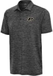 Main image for Mens Purdue Boilermakers Black Antigua Sprout Short Sleeve Polo Shirt