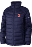 Main image for Womens Illinois Fighting Illini Navy Blue Columbia Powder Lite Heavy Weight Jacket