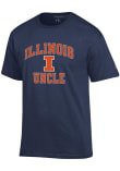 Main image for Illinois Fighting Illini Navy Blue Champion Number One Uncle Short Sleeve T Shirt